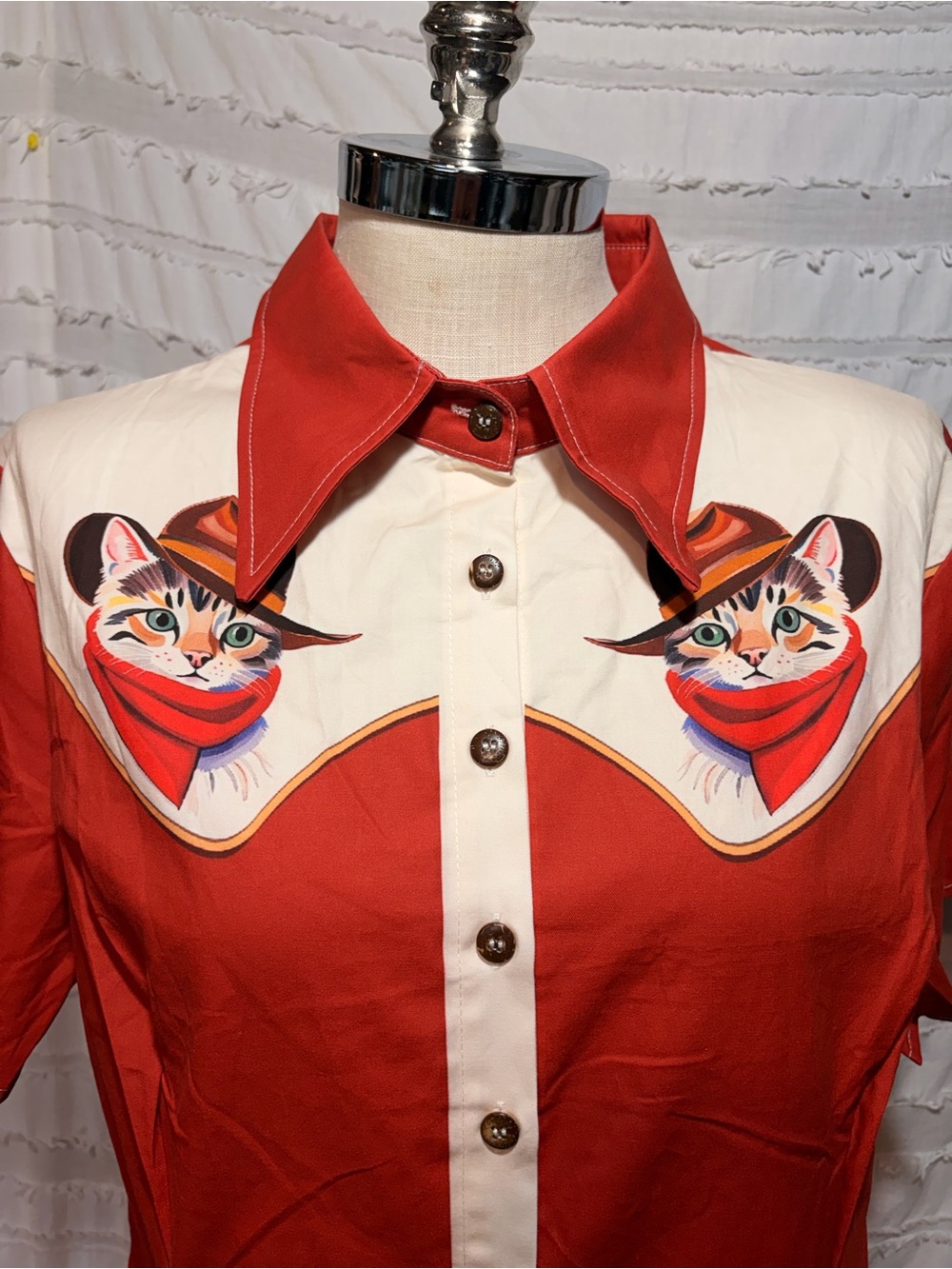 Boozelele western cute cat meowdy dress